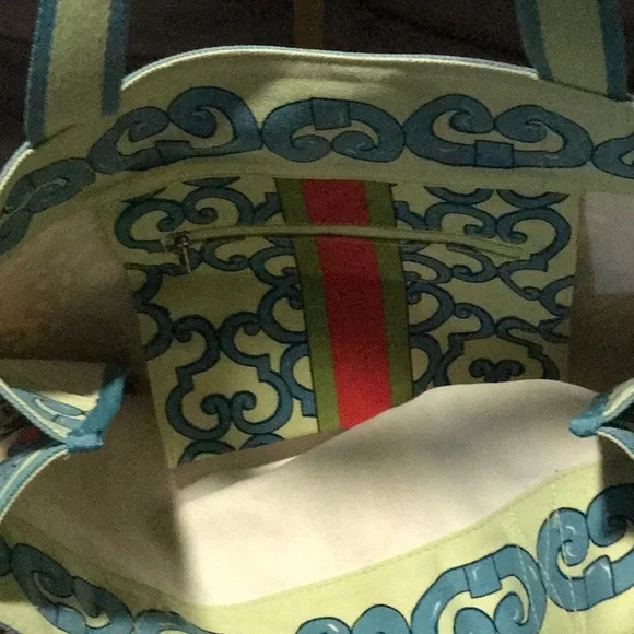 Brighton Red and Blue Transparent Love Tote - Picture 3 of 3